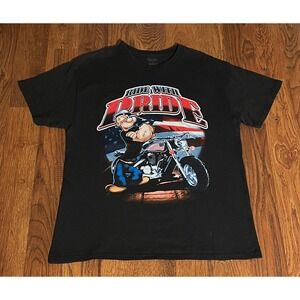 Popeye motorcycle tee shirt